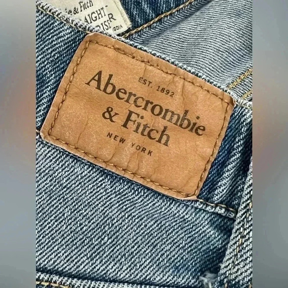 Abercrombie‎ & Fitch Ankle Straight Ultra High Rise Button Fly Jeans Sz 26 - Picture 6 of 11